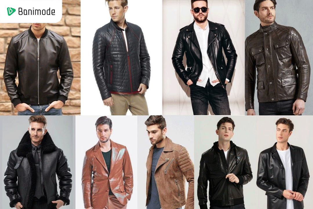 کاپشن و کت چرم مردانه