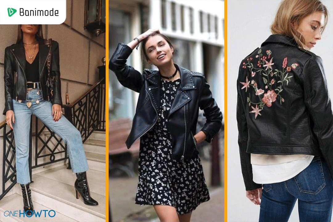 کاپشن و کت چرم زنانه