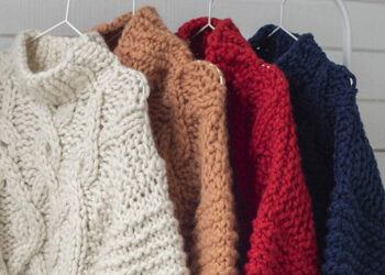 انواع پلیور زنانه بافت توری