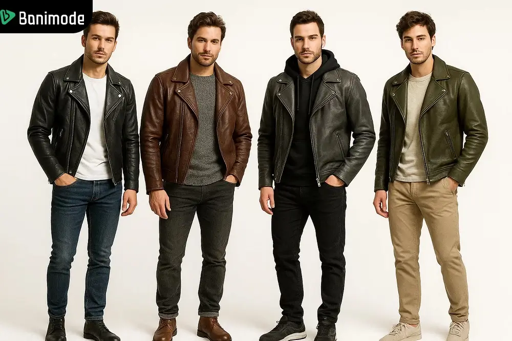 4 استایل پاییزی زمستانه مردانه با جکت بایکر