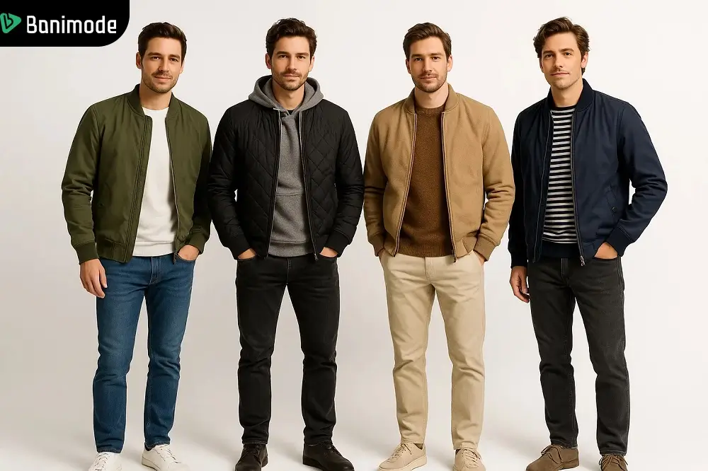 4 استایل پاییزی زمستانه مردانه با جکت بامبر