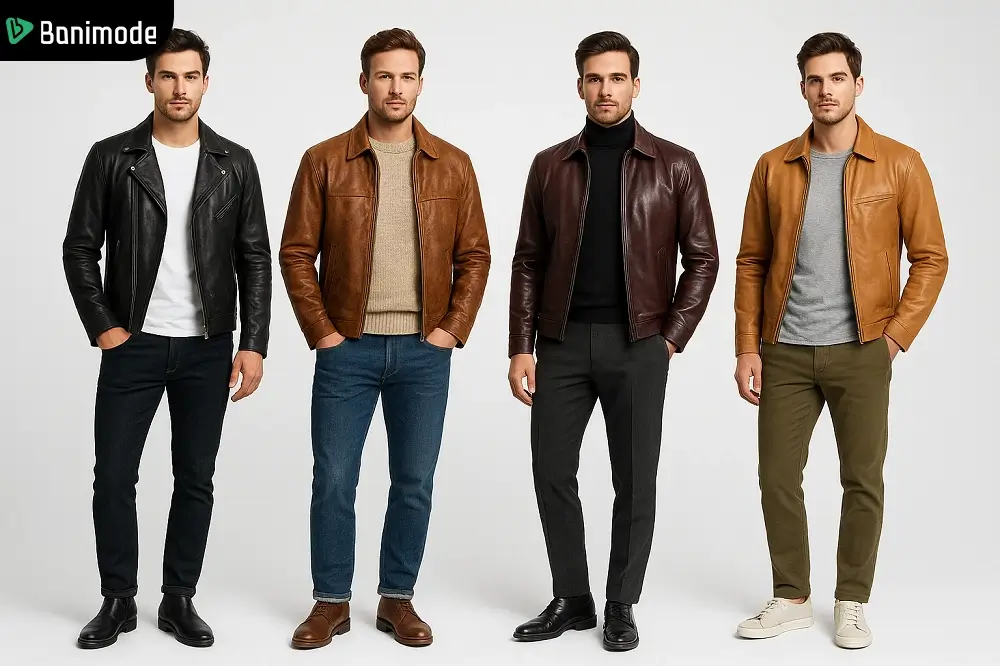 4 استایل پاییزی زمستانه مردانه با کت چرمی