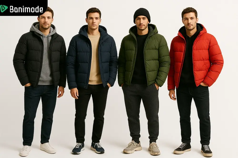 4 استایل پاییزی زمستانه مردانه با کاپشن پفی
