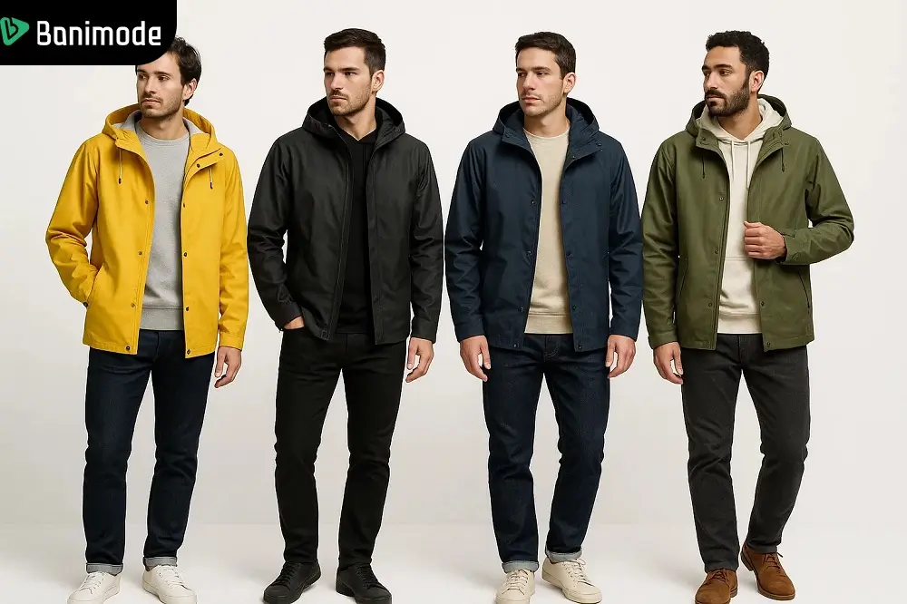 4 استایل متنوع مردانه با کاپشن بارانی