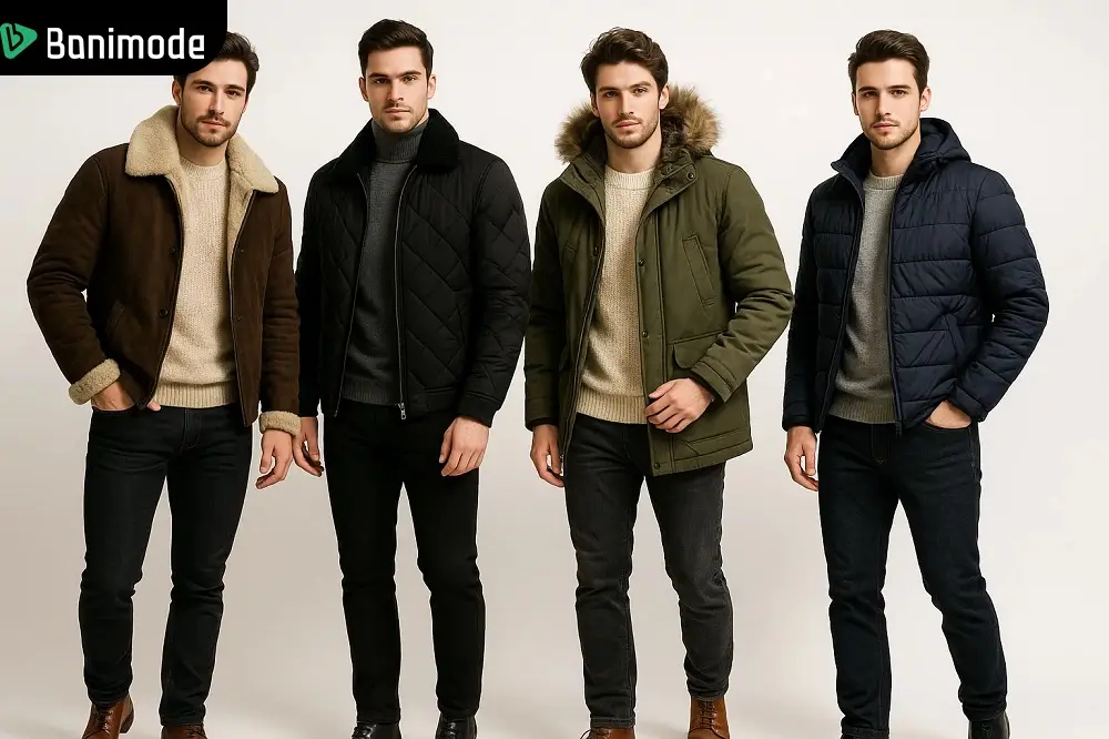 4 استایل مردانه با کاپشن خزدار یا آستر پشم شیشه مناسب پاییز و زمستان