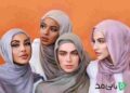 آموزش بستن شال برای مهمانی