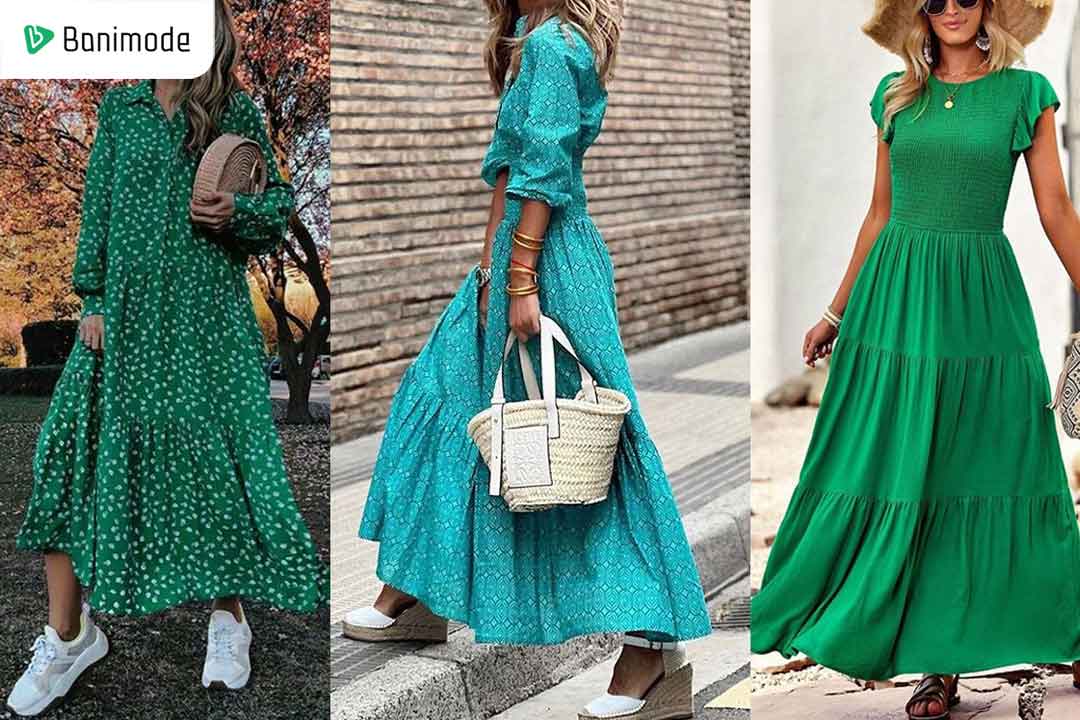پیراهن ساحلی چیندار