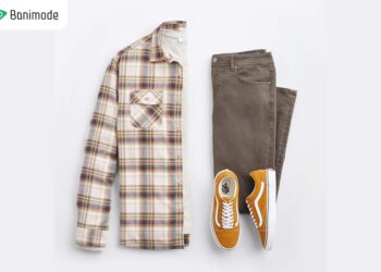 ست کردن پیراهن فلانل در استایل مردانه