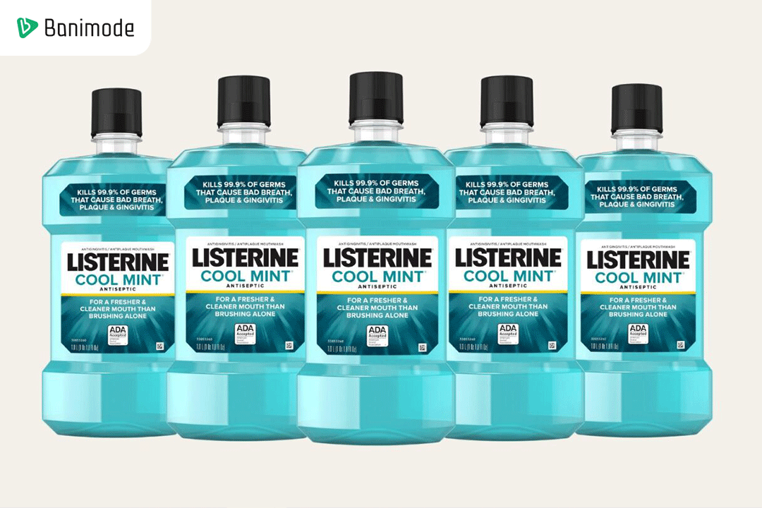 دهانشویه listerine مناسب لمینیت