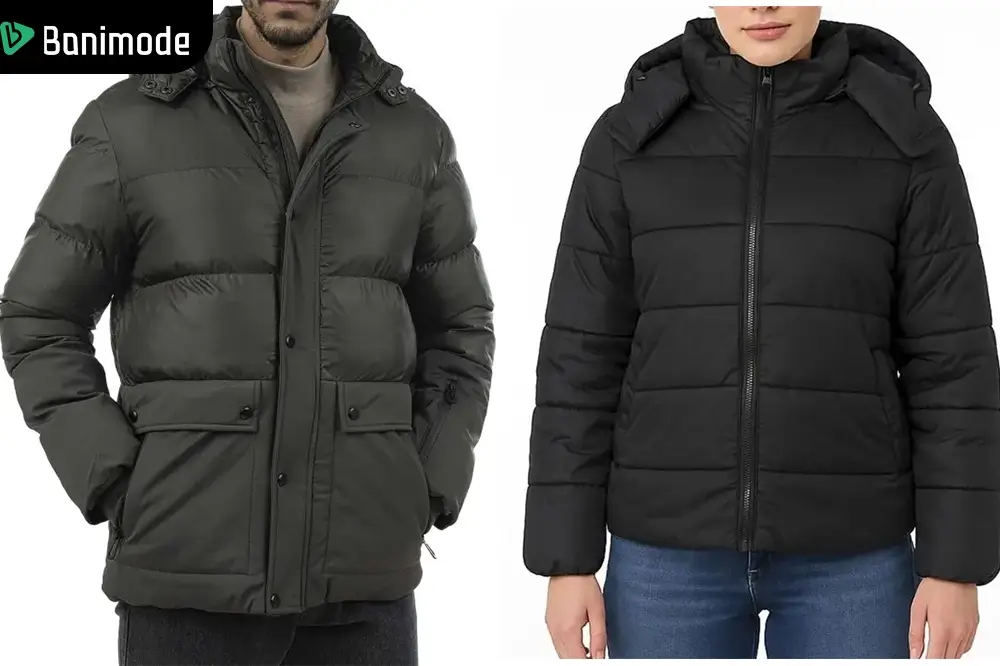 کاپشن زنانه و مردانه رنگ مشکی