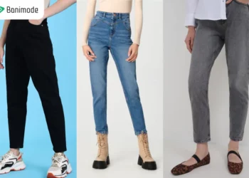 5 روش ست کردن شلوار مام فیت و کفش