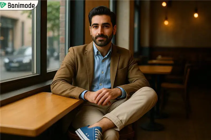 کانورس آبی-استایل مردانه