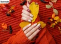 لاک ناخن طرح پاییز