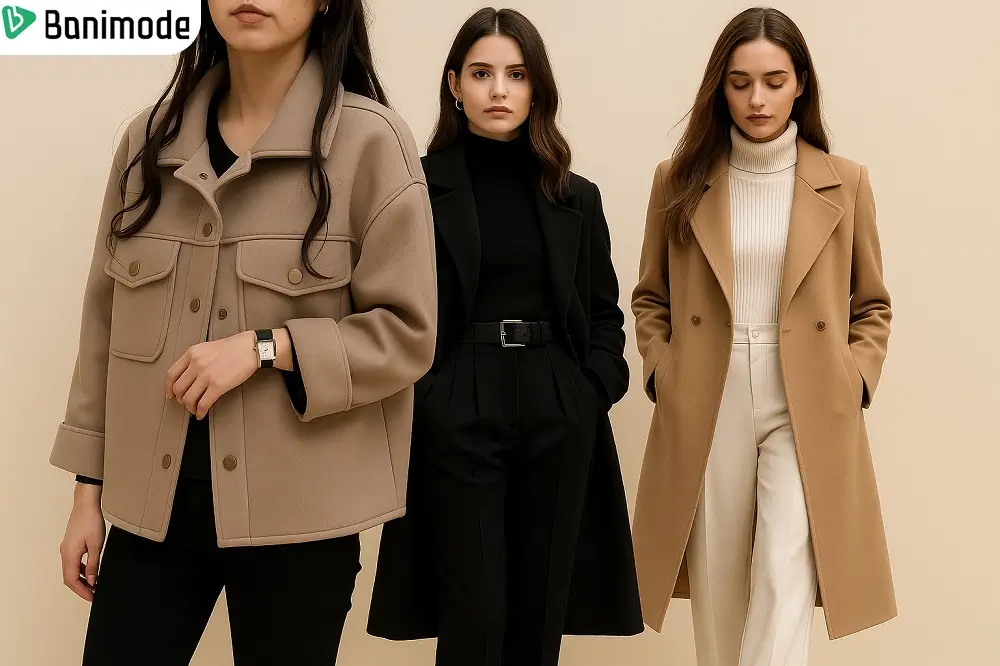 مدلهای مختلف پالتو زنانه ترند