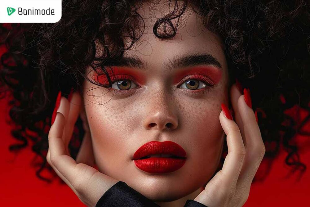 میکاپ یلدایی رنگ قرمز