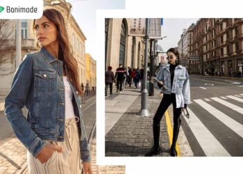 استایل کردن کت جین کوتاه زنانه