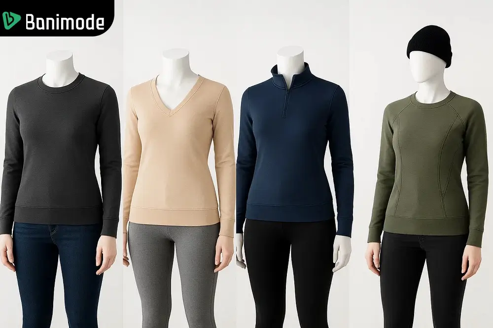 استایلهای مختلف با سویشرت زنانه اسلیم فیت