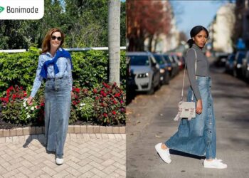 ست کردن دامن جین