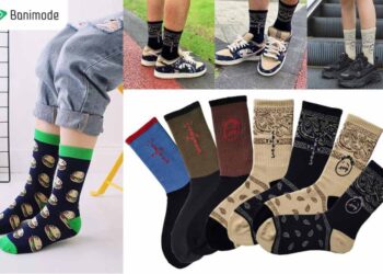 استایل با انواع جوراب