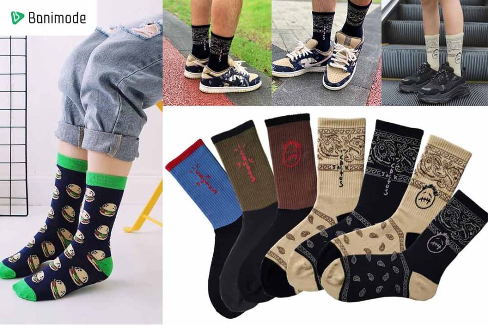 استایل با انواع جوراب