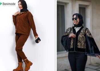 انواع استایل با کت مخمل برای خانم ها