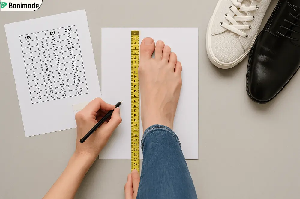 نحوه اندازه گیری طول کف پا