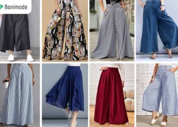 انواع استایل با دامن شلواری