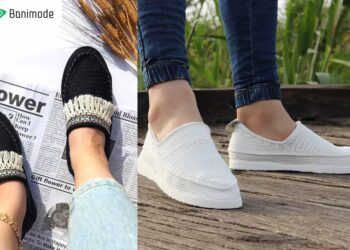 گیوه سفید و مشکی زنانه و مردانه