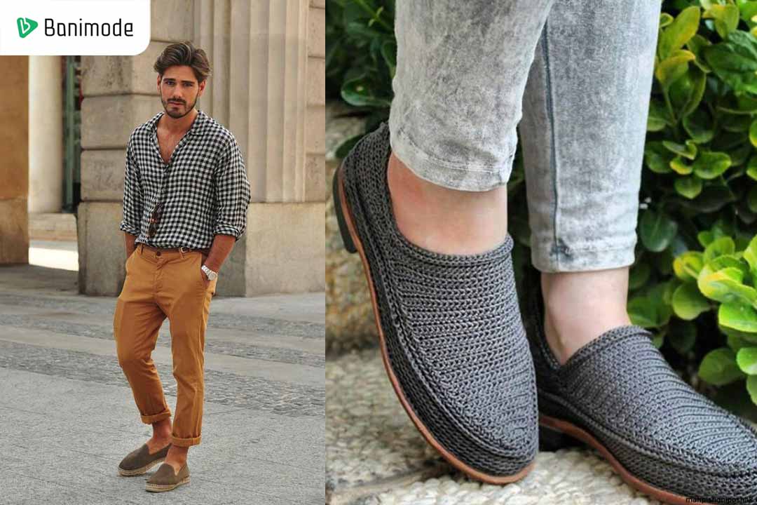 استایل با گیوه مردانه رنگی