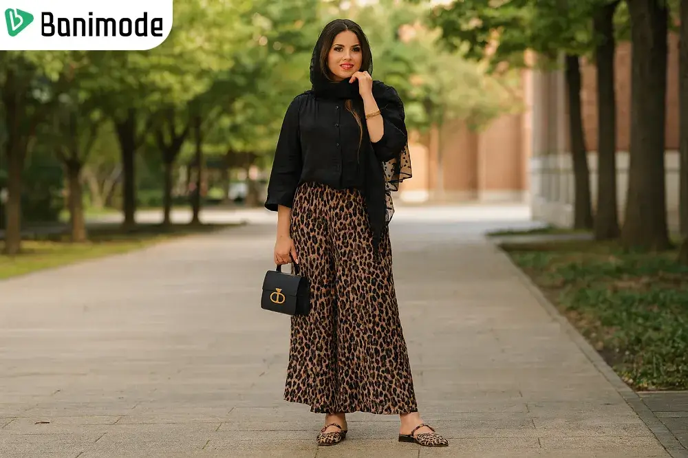 دامن با شومیز گره‌ای