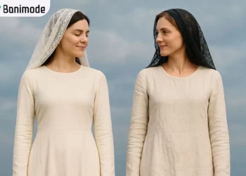 دو زن با لباس‌های نخی و لینن