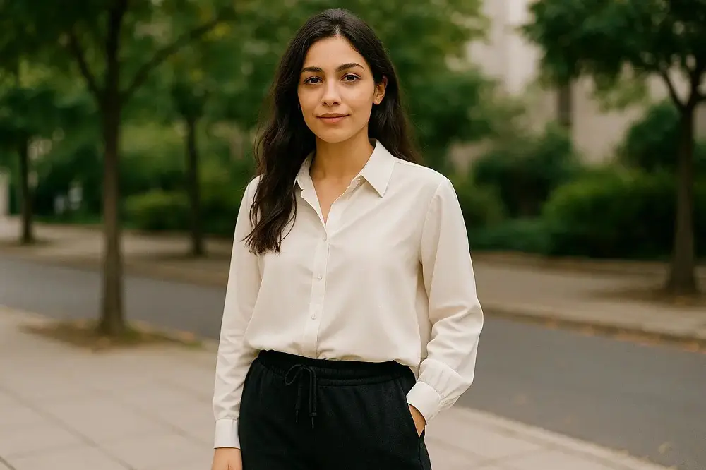 مدب شومیز زنانه با شلوار جاگر