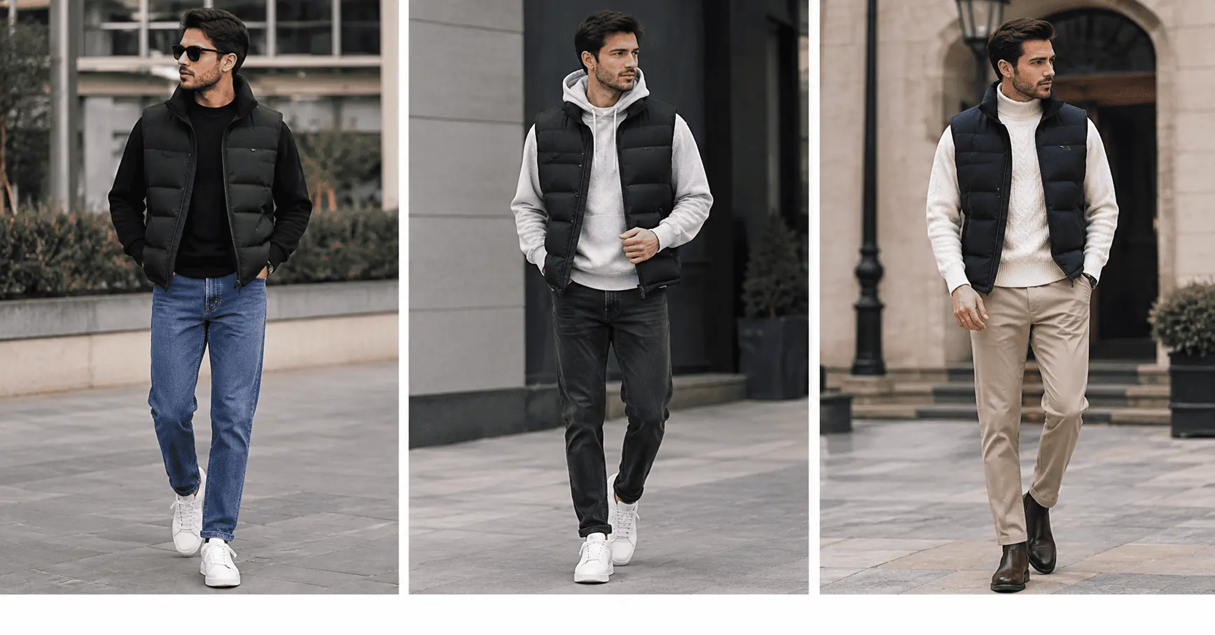 عکس پافر مردانه استایل در پاییز و زمستان با پافر